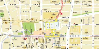 Mapa ng Taipei city mall