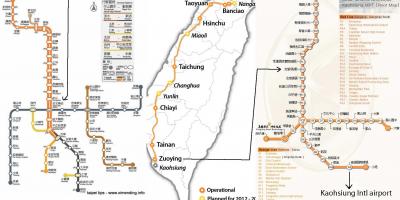 Mapa ng Taipei high speed rail station