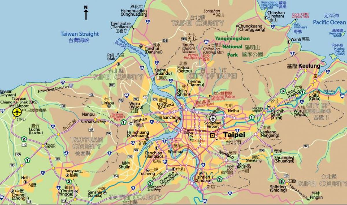 Taipei bayan ng mapa