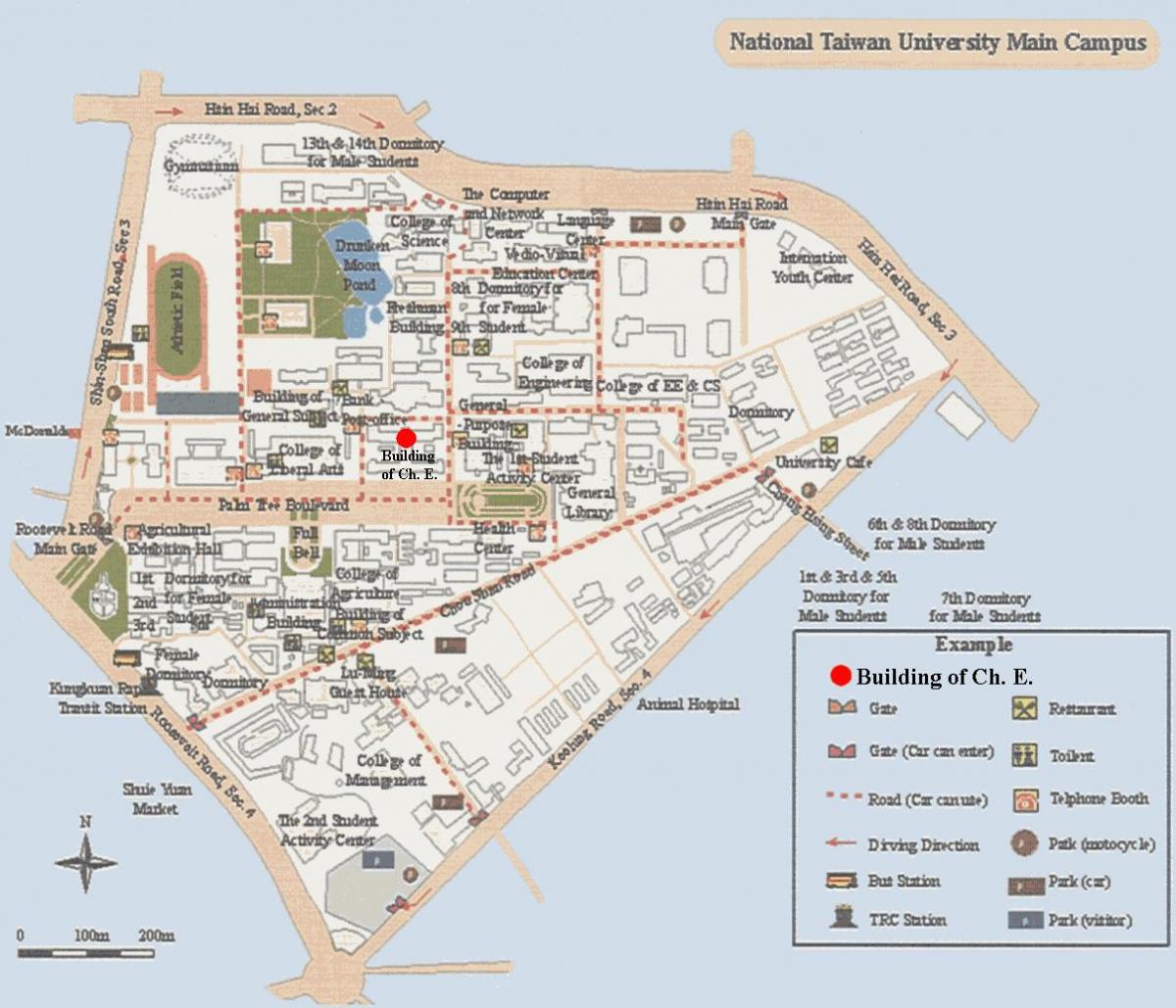 national taiwan university campus mapa