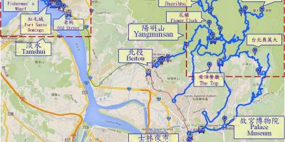 Mapa ng beitou taiwan
