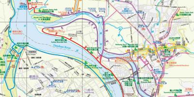 Mapa ng Taipei bike path
