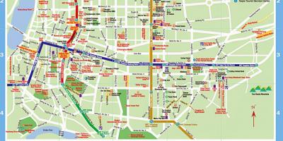 Taipei bus ruta ng mapa