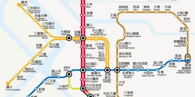 Mapa ng Taipei mrt fare 