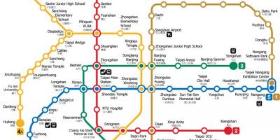 Taipei metro station mapa